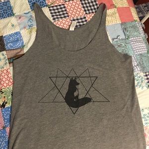 Geometric Fox Tank Top
